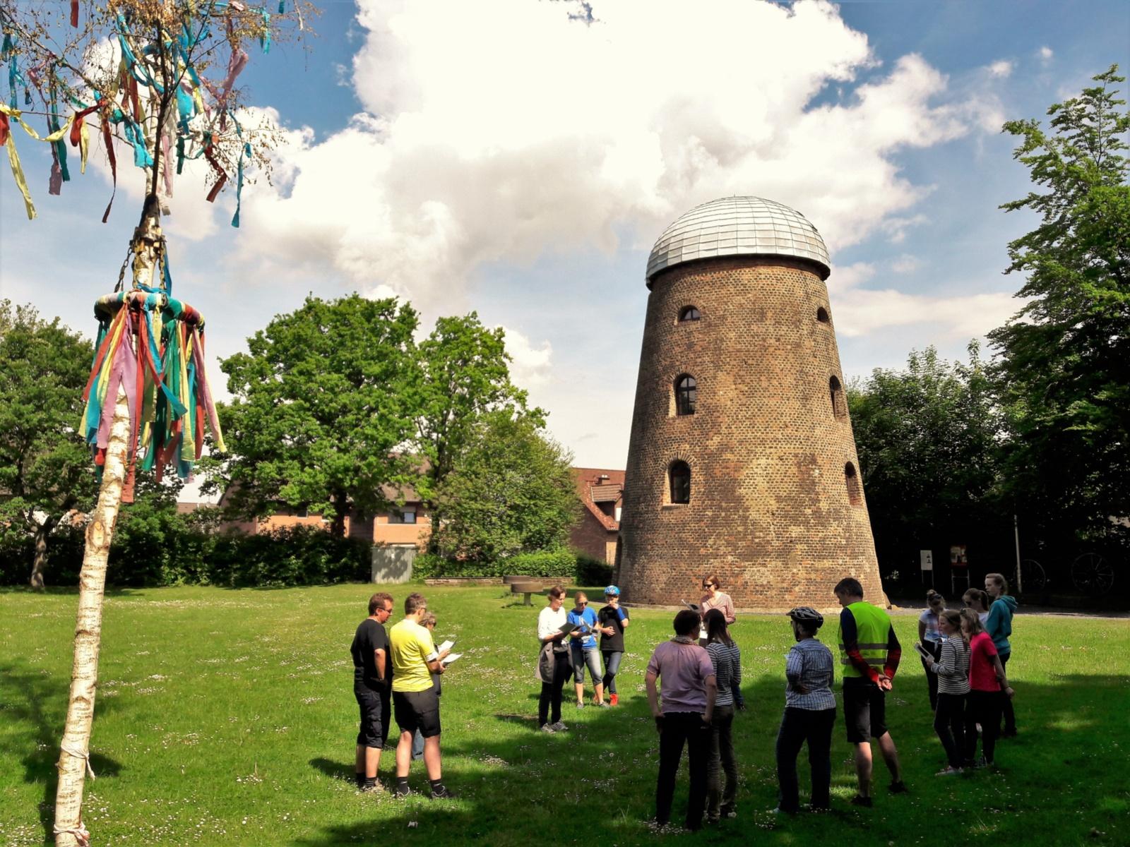 an einer alten Windmühle steht natürlich der Wind im Zentrum